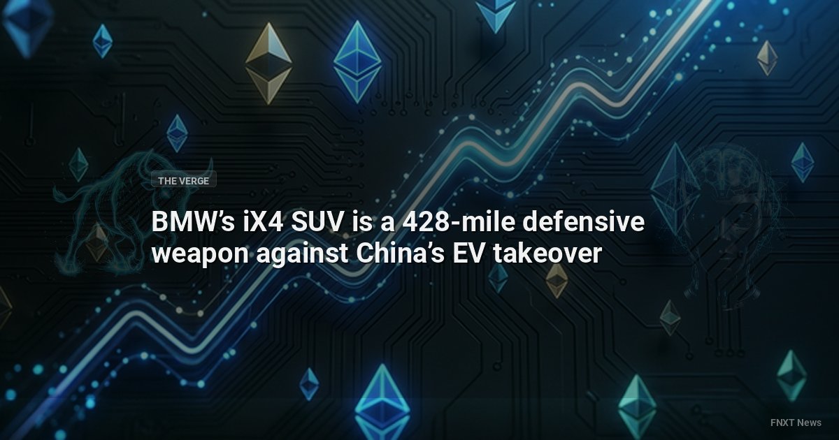 BMW’s iX4 SUV is a 428-mile defensive weapon against China’s EV takeover