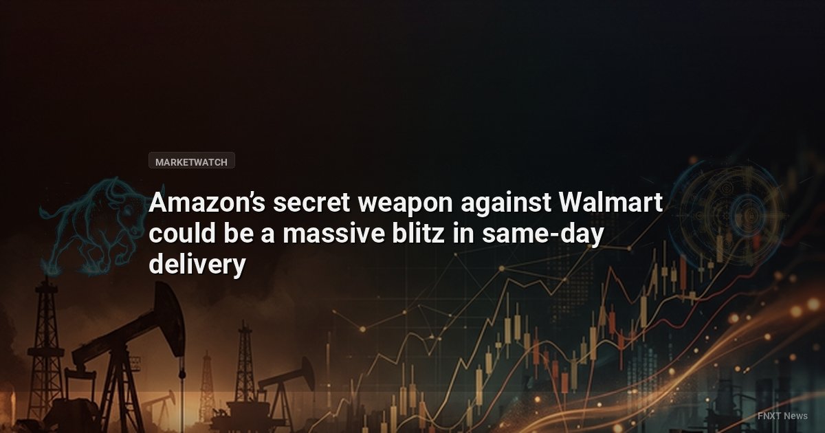 Amazon’s secret weapon against Walmart could be a massive blitz in same-day delivery