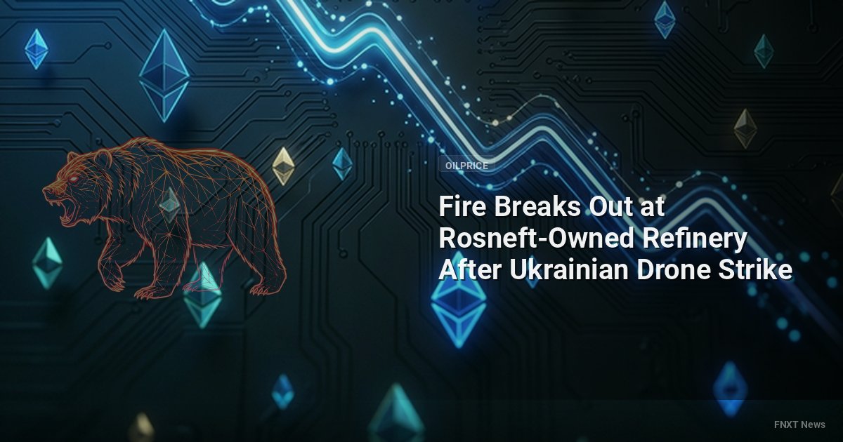 Fire Breaks Out at Rosneft-Owned Refinery After Ukrainian Drone Strike