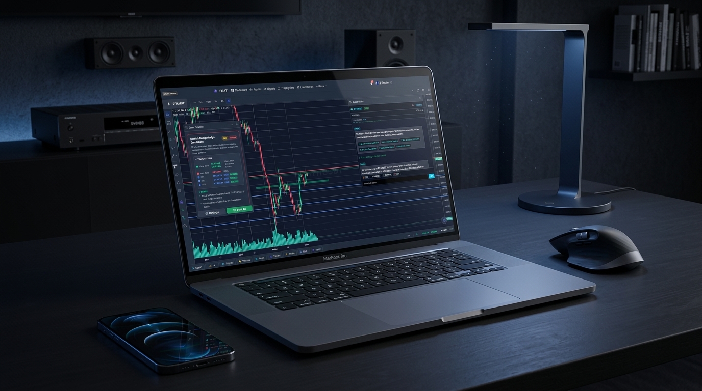 FNXT Agent Brain — AI assistant embedded directly on TradingView charts